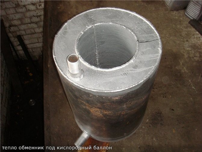 Топлообменник за кислороден цилиндър