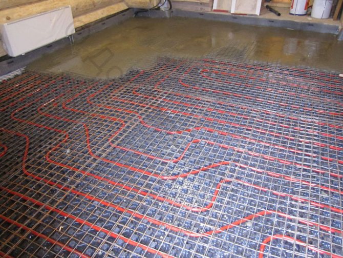 Под с топла вода