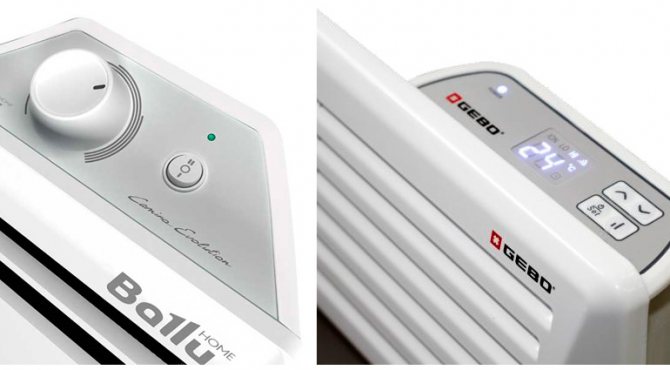 Tipos de termostatos usados ​​em convetores elétricos