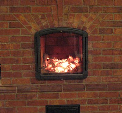 Forno da fornalha - pós-queima de lenha