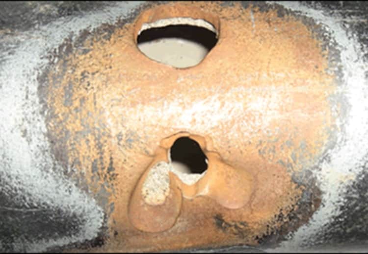 Тръба след излагане на бездомни течения