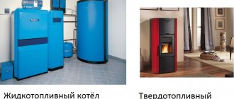 Котел на твърдо и течно гориво в къщата