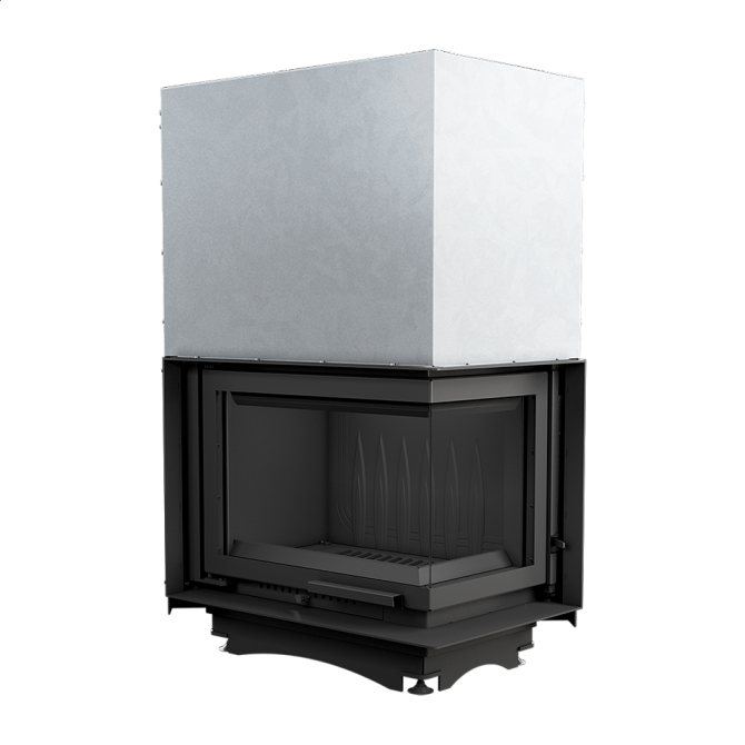 Ниска ъглова камина