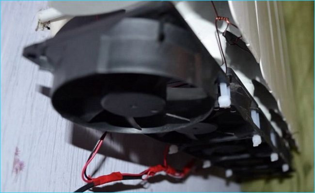 Инсталиране на охладител под радиатор