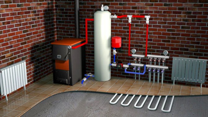 Монтаж на връщащата тръба на отоплителната система