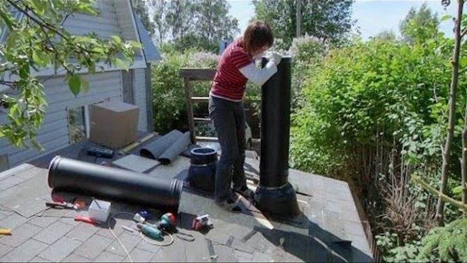 елиминиране на изтичане на комин от метал