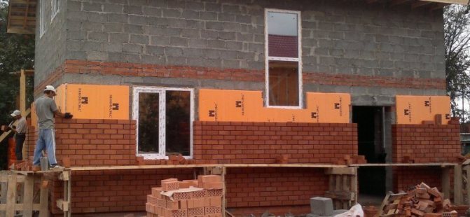 Топлоизолация на EPS къщи от шлакоблокове