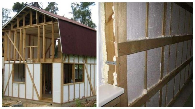 Insulation of a frame house with polystyrene (technology)