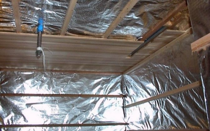 isolamento térmico da sala de vapor do interior