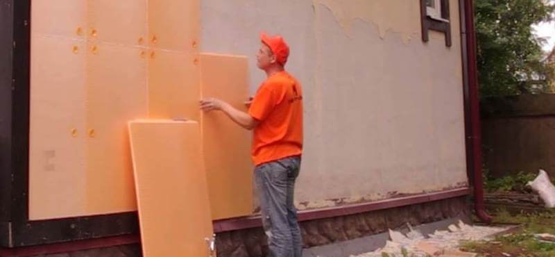 Затопляне с експандиран полистирол върху мазилка