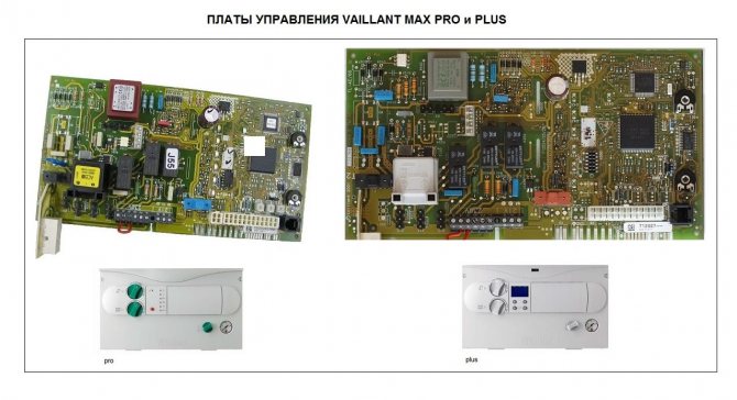 Контролни табла на Vaillant atmosMAX