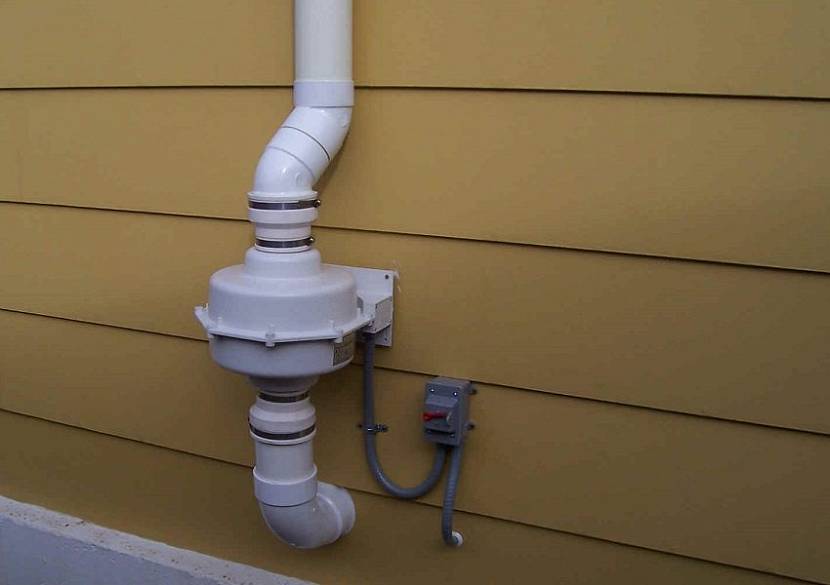 абсорбатор в сутерена на гаража